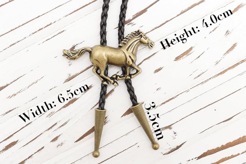 Wentur Bolo Ties for Men Western - Handmade 3D Horse Bolo Tie Design Cowboy Bolo Tie for Women Cowgirl Western Costume Accessories - Image 3